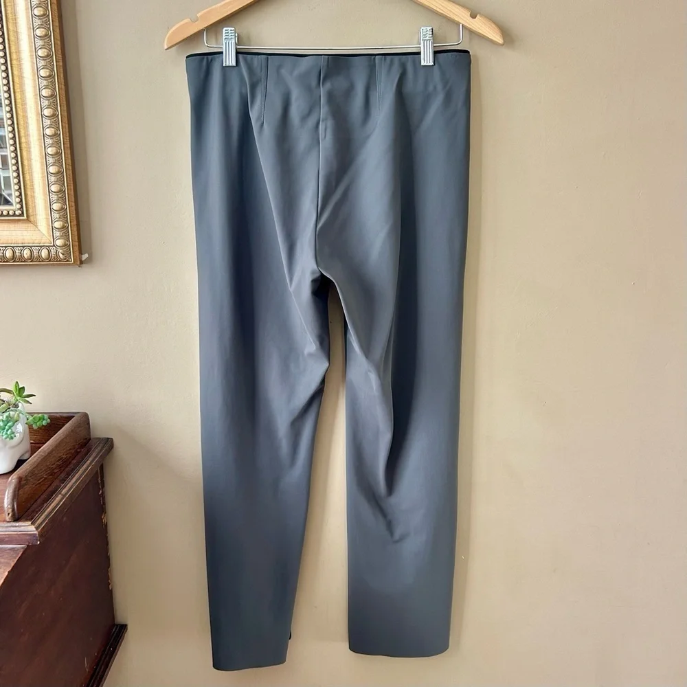 Athleta Mercurial Crop Flare Pant Arbor Olive Gray Brown Travel Sz M #405530-01